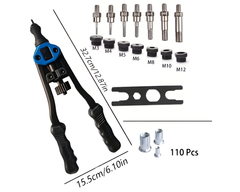 Nut Rivet Riveter Gun Riveting Kit