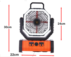 Portable Tent Camping Fan Desk Fan LED Lantern