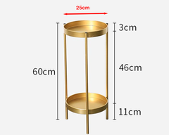 decorative gold plant holder