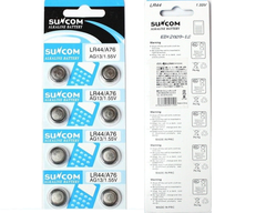 AG13 LR44 SR44 L1154 357 A76 BATTERIES ALKALINE BUTTON COIN CELLS (PACK OF 10) Replacement