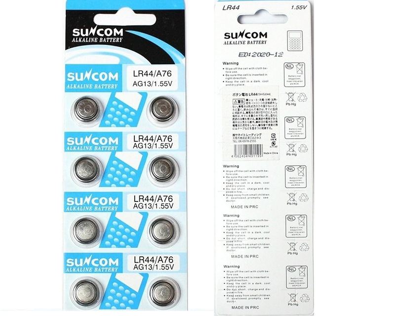 AG13 LR44 SR44 L1154 357 A76 BATTERIES ALKALINE BUTTON COIN CELLS (PACK OF 10) Replacement