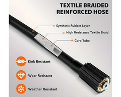 High Pressure Hose 4000PSI M22