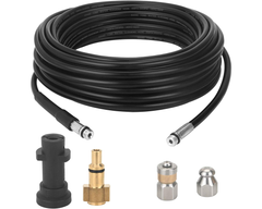 20m Drain/Pipe Cleaning Kit for Karcher, Ozito, Briggs & Stratten - 20m Drain/Pipe Cleaning Kit