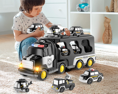 5-in-1 Police Trucks Toy Set
