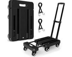 Folding Trolley Hand Truck Push Luggage Cart