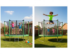 Recreational 10FT Round Trampoline – Outdoor Fun for Kids