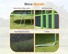 Recreational 10FT Round Trampoline – Outdoor Fun for Kids