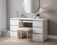 Office Desk/Dressing Table With 6 Drawers