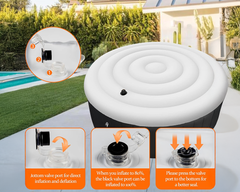 Inflatable Hot Tub Cover with Handle