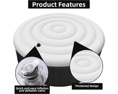 Inflatable Hot Tub Cover with Handle