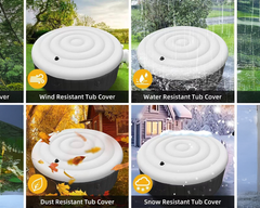 Inflatable Hot Tub Cover with Handle