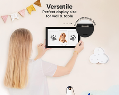 Baby foot print frame wood