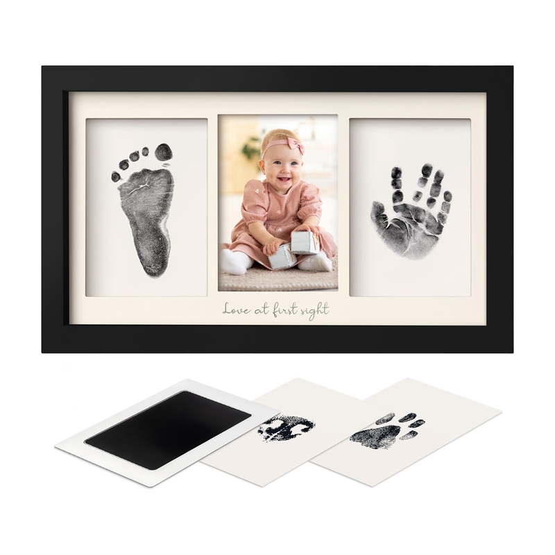 Inkless Hand and Footprint Keepsake Kit Mess Free Memory Frame for Cherished Prints