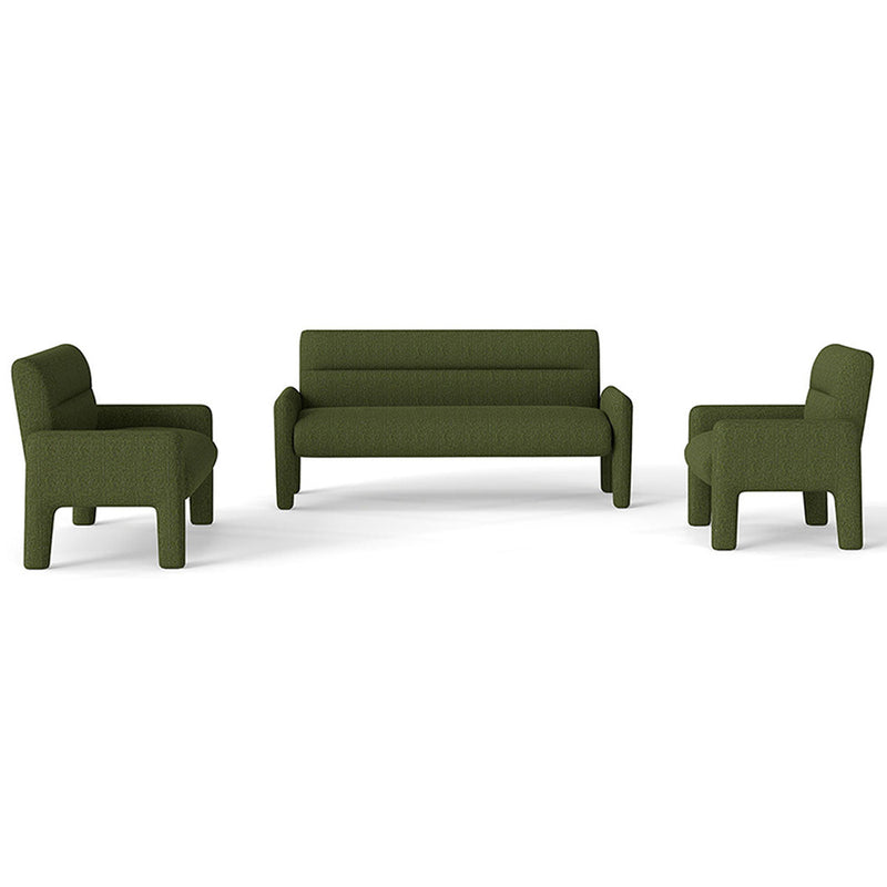 Hunter Green 3 seater sofa front