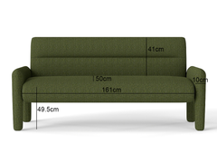 Hunter Green 3 Piece Sofa Set