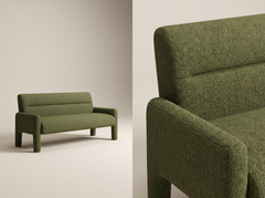 Dubai Hunter Modern 3 Seater Sofa Green