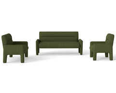 Hunter Green 3 Piece Sofa Set