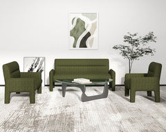 Hunter Green 3 Piece Sofa Set