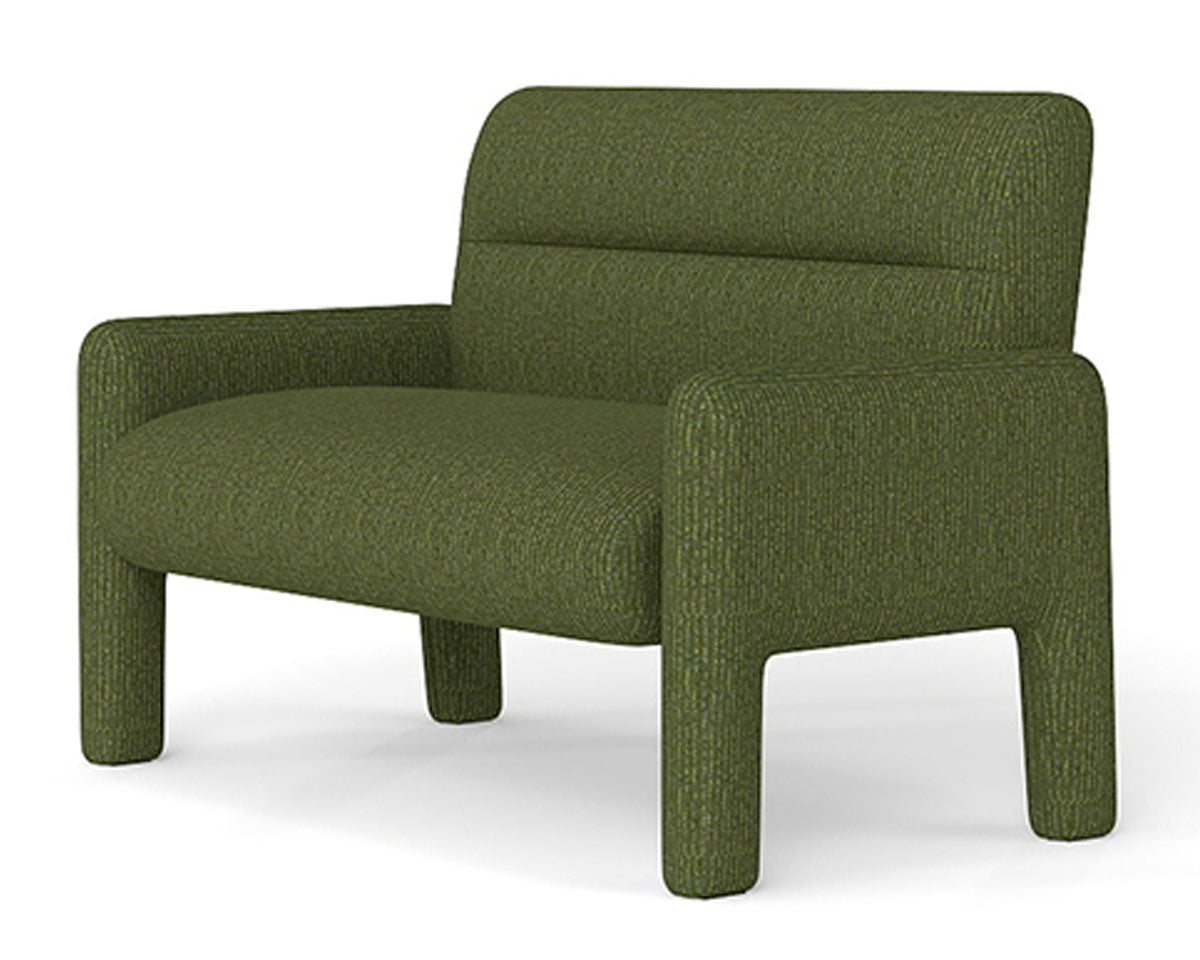 Sofa Dubai Hunter Green 2 Seater Modern Fabric Lounge Sofa