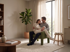 Dubai Hunter Green Single Seater Sofa