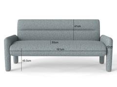 3 Piece Sofa Set – Dubai Sky Blue