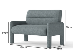 3 Piece Sofa Set – Dubai Sky Blue