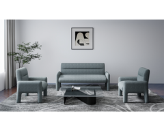 Modern 2 Seater Sofa Dubai Sky Blue