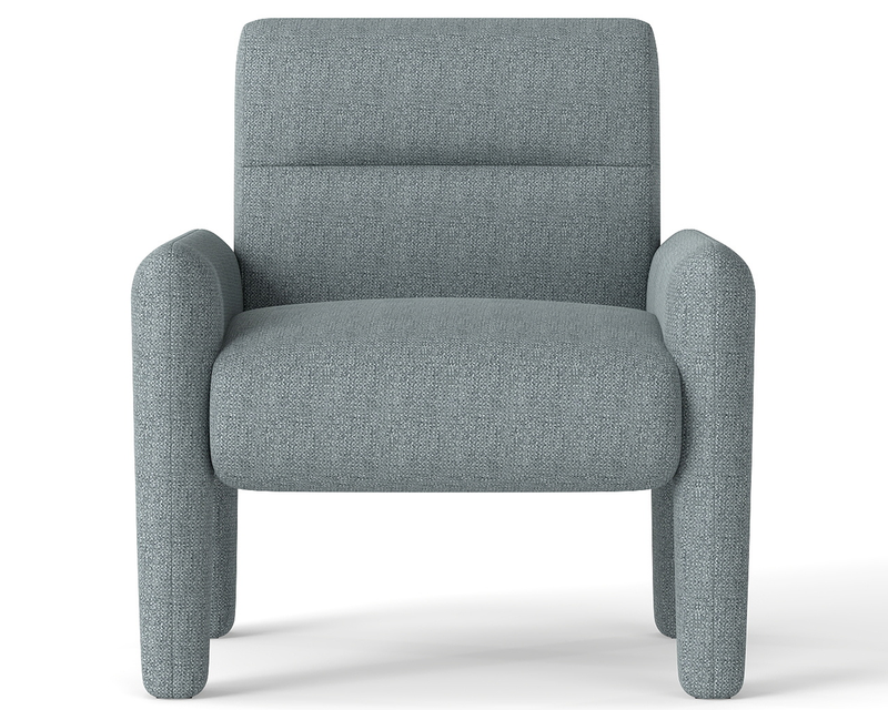 Modern Single Seater Sofa Dubai Sky Blue – Luxurious Chenille Chair