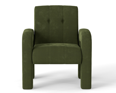 Modern 1 Seater Sofa Milan Hunter Green