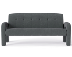 Modern 3 Seater Sofa Milan Charcoal