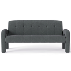 Modern 3 Seater Sofa Milan Charcoal