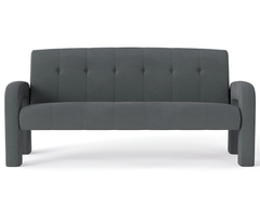 3 Piece Milan Charcoal Sofa Set