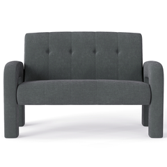 Modern 2 Seater Sofa Milan Charcoal