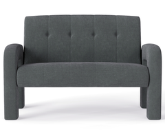 3 Piece Milan Charcoal Sofa Set