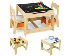Kids Table and Chairs Set - Study Desk
