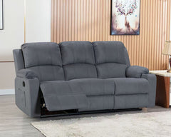 NovaCloud Fabric 3 Seater Recliner Sofa