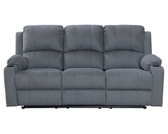 NovaCloud Fabric 3 Seater Recliner Sofa