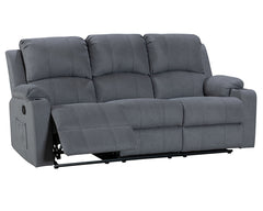 NovaCloud Fabric 3 Seater Recliner Sofa