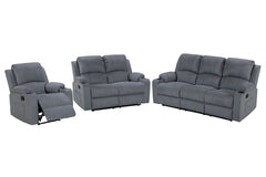 Recliner Sofa Set 3 Piece  NovaCloud Chenille