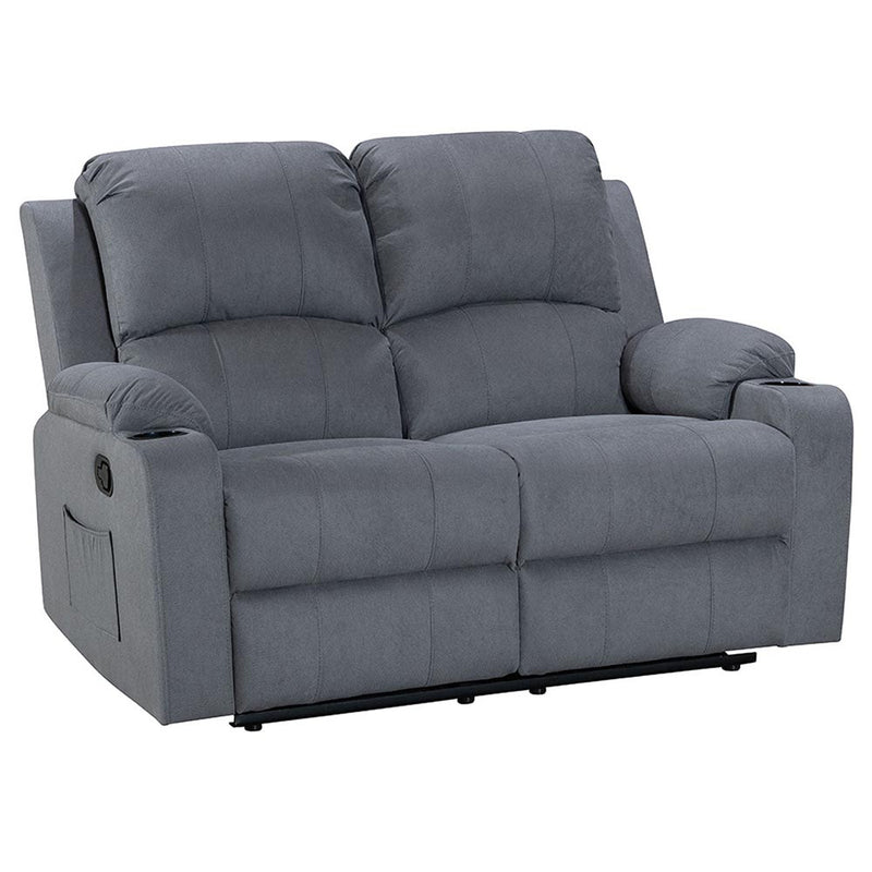NovaCloud 2 seater recliner sofa grey