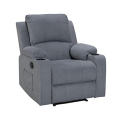 NovaCloud 1 seater recliner sofa grey