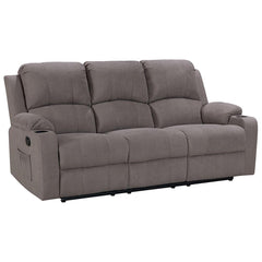 NovaCloud Fabric 3 Seater Recliner Sofa - Mocha / 3 Seater