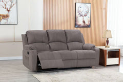 NovaCloud Fabric 3 Seater Recliner Sofa