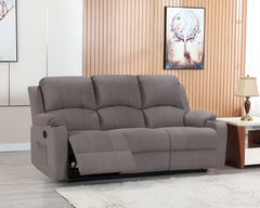 Manual Recliner Sofa Set With Cup Holders