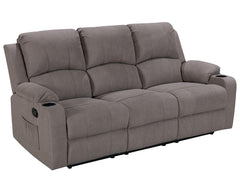 NovaCloud Fabric 3 Seater Recliner Sofa