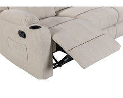 NovaCloud Fabric 3 Seater Recliner Sofa