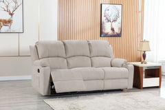 NovaCloud Fabric 3 Seater Recliner Sofa