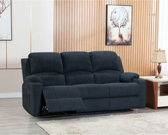 NovaCloud Fabric 3 Seater Recliner Sofa