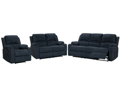 NovaCloud Fabric 3 Seater Recliner Sofa
