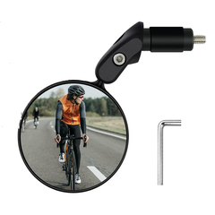 Bicycle Rear View Mirror Adjustable Handlebar Mounted Convex Mirror